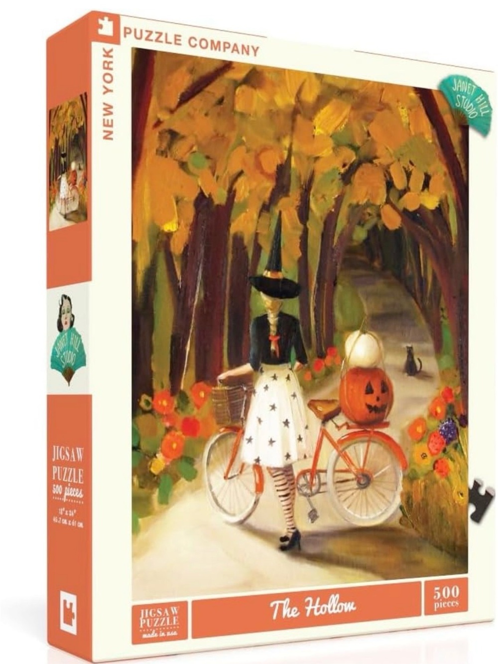 Autumn Witch Bicycle Jigsaw Puzzle - The Hollow